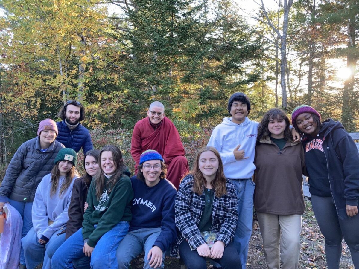 3 Day Meditation Retreat for 10 Bates College Students from their Dharma Society Meditation Club